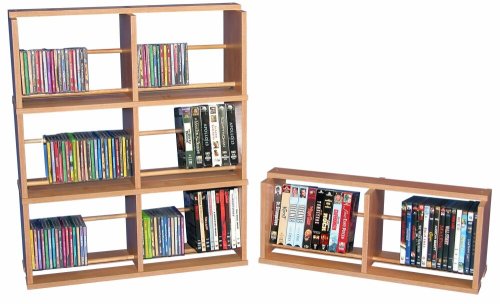 CD / DVD / VHS Stackable Media Storage Racks