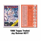 1988 Topps Traded Jay Buhner Rookie Card