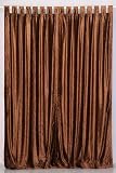 Brown Velvet Curtains / Drapes / Panels with Tab Tops - made to measure