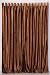 Brown - Tab Top Velvet Curtain / Drape / Panel 43 X 84 Inches - Piece