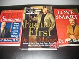 Set of 3 Books by Dr. Phil.~Family First/Life Strategies/Love Smart