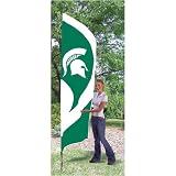 Michigan State Spartans NCAA Applique & Embroidered Tall Team Flag (102x30)