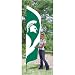 Michigan State Spartans NCAA Applique &amp; Embroidered Tall Team Flag (102"x30")