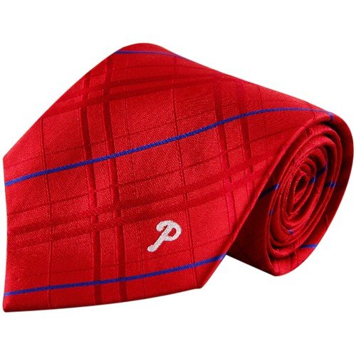 Philadelphia Phillies Oxford Stripe Woven Silk Necktie