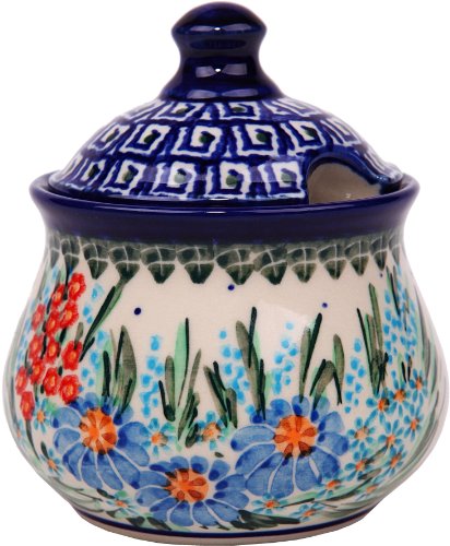 Polish Pottery Ceramika Boleslawiec 0051/169 Sugar Bowl Iza, 1-Cup