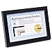 Creative Picture Frames [5.5x8.5bk] Black Business License Certificate Frames for Professionals Holds 5.5 by 8.5-inch Self Standing Easel Back with Hanger