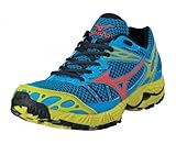 MIZUNO Wave Ascend 7 Damen Trail Laufschuhe, Blau/Gelb, 39