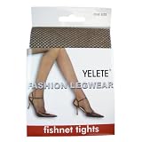 Women's Fashion Fishnet Pantyhose - Womens One Size Hosiery Fishnet Tights (1 Pair) - Coffee/Brown