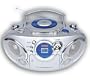 Naxa NX-207 Silver CD Cassette Player Tape Recorder AM FM Radio Boombox