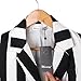Moxeay Beetlejuice Costume Black and White Striped Blazer Button Down Striped Jacket Cosplay Costume (S, Black&White Striped)