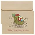 Sled With Gifts Holiday Cards