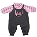 AOFUL 16 Inches Bitty Baby Doll's Clothes Jeans Wear Dress for American Girl Dolls