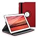 kwmobile Rotating Case Compatible with Asus ZenPad 10 (Z300) - Case PU Leather Tablet Cover with Stand - Red