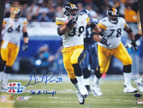 Willie Parker Autographed Pittsburgh Steelers 16x20 Photo ~ Super Bowl 40 XL TD Run ~ SB XL Champs inscription