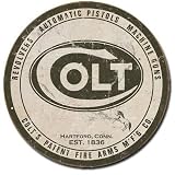 Colt - Round Logo Tin Sign , 11x11