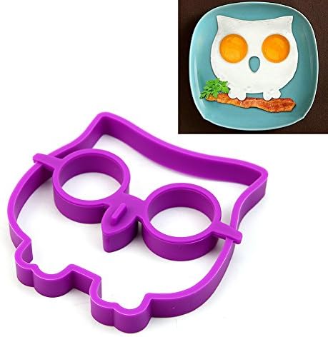 YSTD® Funny Silicone Side Up Egg Fried Frying Mould Breakfast Pancake Mold Ring (Owl)