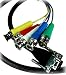 BetterCables 2M (6.56 ft)  Silver Serpent VGA/XVGA Breakout Cable - HD15 Male/5 BNCs