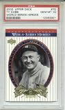 2002 Upper Deck World Series Heroes Ty Cobb #70 PSA 10