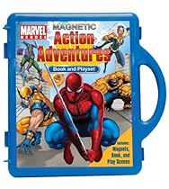 Big Sale Best Cheap Deals Marvel Heroes Action Adventures Book & Magnetic Playset