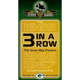 3 in a Row: Green Bay Packers (The 1965, 1966, and 1967 Championships) [VHS]