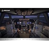 747-8 Flight Deck Poster