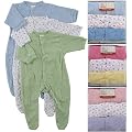 3-Pack Sleep N Play (Terry) in Blue, Green, Large