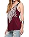 Haola Women's Summer Sleeveless Street Printed T Shirt Tank Tops Graphic Tees