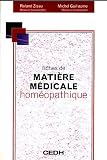 Livres Homéopathie - Fiches de matière médicale homéopathique