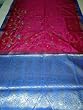 Zari Sari Bollywood Fuschia Wedding Silk Sari Material