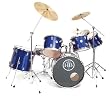HB Drums Predator 7 Piece Drum Set Avalon Blue Birch Drums Complete