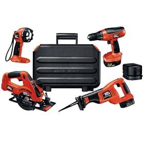 Black & Decker FSC414K-2 Firestorm 14.4-Volt 4-Tool Combo Kit