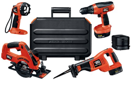 Black & Decker FSC414K-2 Firestorm 14.4-Volt 4-Tool Combo Kit