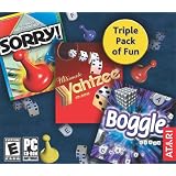 Sorry! /Boggle / Yahtzee (Jewel Case)