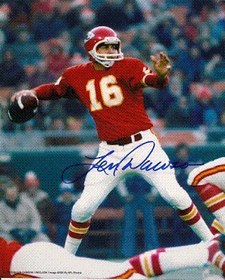 Autographed/Hand Signed Len Dawson Kansas City Chiefs 8x10 Photo