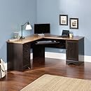 Sauder Harbor View Corner Computer Desk, Antiqued Paint