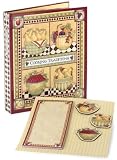 Debbie Mumm Deluxe Recipe Binder - Includes Recipes From Debbie's Kitchen! (50 Pages To Record Recipes, 3 Magnets, 6 Pocket Dividers & Matching Notepad)