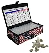 50 State Quarter Coin Collection Box Round Tube USA