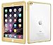 roocase iPad Air 2 Case - [Glacier TOUGH] iPad Air 2 2014 Hybrid Scratch Resistant Clear PC / TPU Armor Full Body Protection Case Cover with Built-in Screen Protector for Apple iPad Air 2 (2014) 6th Generation, Champagne Gold