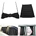 Car Curtain,MATCC 2pcs 70cm Mesh L Auto Rear Valance UV Sunshade Drape Visor Car Window Curtain black