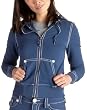 Poof Women's Knit Hooded Sweatshirt Jacket