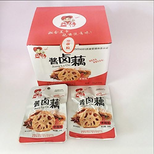 Hunan Specialty Spicy Wild Lotus Root Hot Snack 840g / 29.6oz / 30 Individual Packing