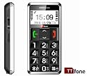 TTfone TT099 Senior Basic Mobile Phone with Crystal White Large easy to read Display, Big Buttons, Torch, FM Radio and SOS Emergency Button