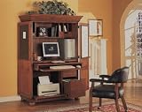 Oak Computer Armoire Stand Work Station Desk