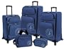 Caribbean Joe Coral Reef 5 Piece Set Expandable,Navy,One Size