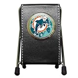Miami-Dolphins Pen Holder Desk Clock