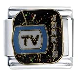 Tv Junkie Italian Charms Bracelet Link