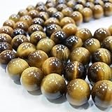 ●天然石ビーズ１連●タイガーアイAA【ビーズの形】丸玉【ビーズサイズ】約10mm【メール便対応/7,000円以上で送料無料】