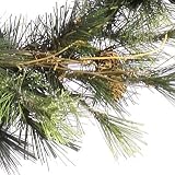 9' Pre-Lit Mixed Country Pine Christmas Garland - Clear Lights