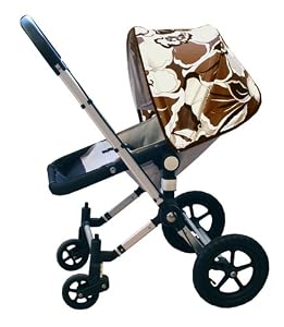 Bonne Bonnets Custom Canopy For Bugaboo Strollers, Sand Dreams