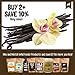 Wild Vanilla Beans, Single-Origin Grade A Black Gourmet Vanilla Beans (10 vanilla beans)